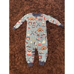 “Ski bum” long sleeve one piece